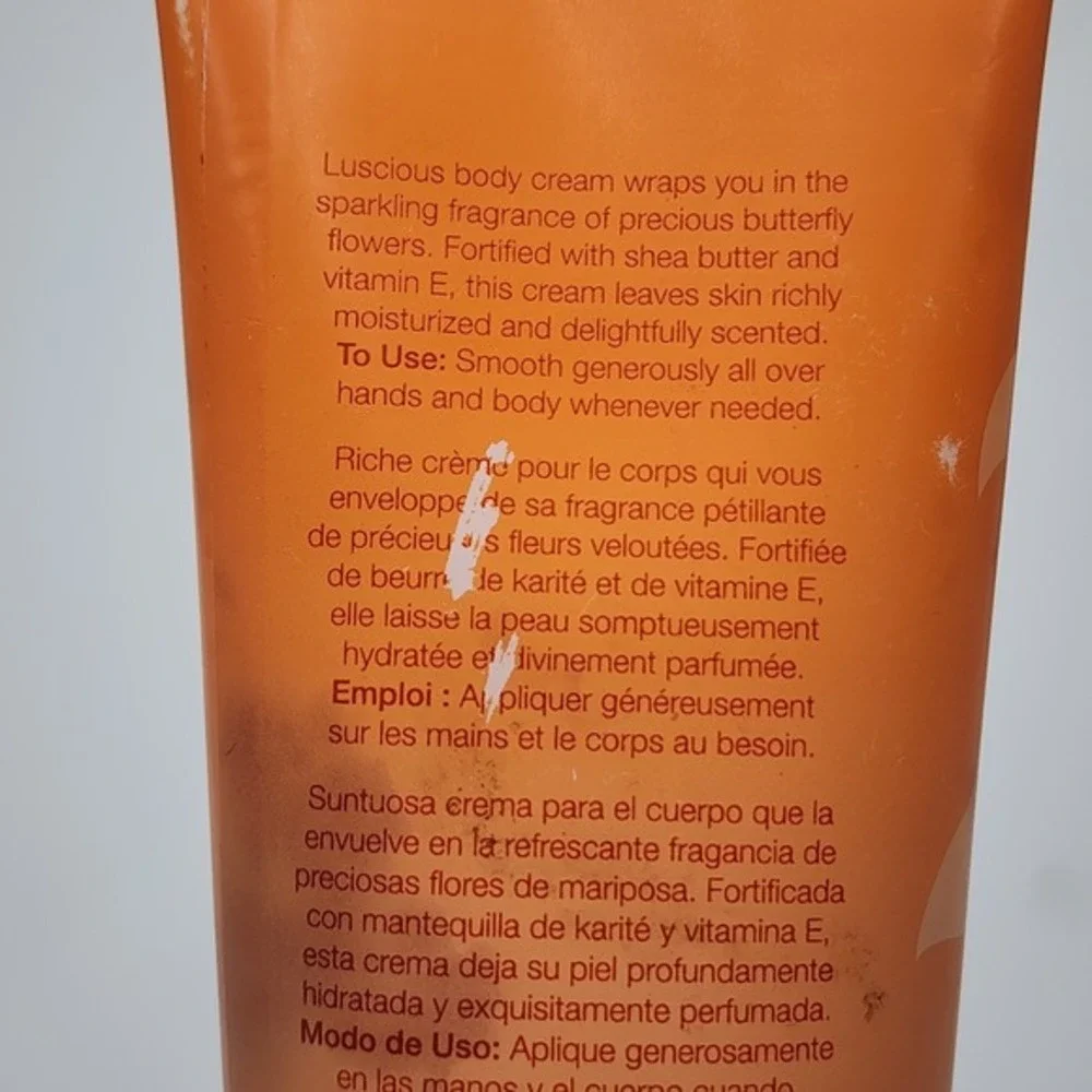Avon Wonder Butterfly Petals Body Cream 8.4 Fl Oz 2012 New Rare Discontinued